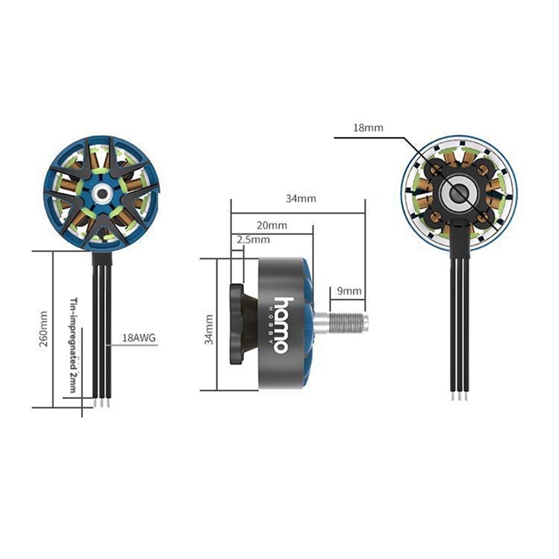 HAMO HOBBY 2807 1300KV 브러시리스 모 - Rc Hobby Motor 리뷰 및 가격